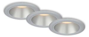 SET 3x corp de iluminat LED încastrat pentru baie Briloner 7041-034 LED/4,9W/230V argintiu