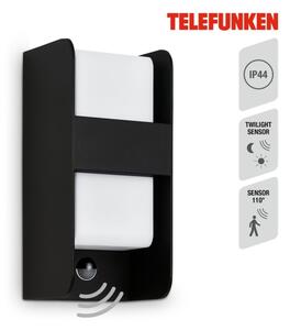 Aplică de exterior cu senzor Telefunken 321105TF 1xE27/12W/230V IP44 negru