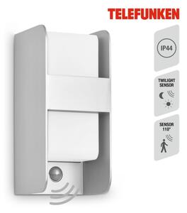 Aplică de exterior cu senzor Telefunken 321104TF 1xE27/12W/230V IP44 alb