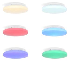Plafonieră LED RGBW dimabilă Nedis WIFILAC35WT LED/18W/230V 2700-6500K IP44 Wi-Fi