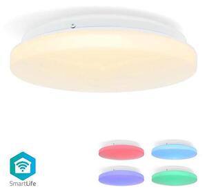 Plafonieră LED RGBW dimabilă Nedis WIFILAC35WT LED/18W/230V 2700-6500K IP44 Wi-Fi