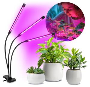 Lampă LED dimabilă de masă pentru creșterea plantelor VITARO 3xLED/10W/230V negru