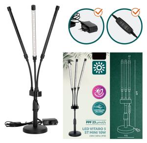 Lampă LED reglabilă VITARO pentru plante 3xLED/10W/230V negru