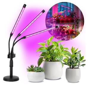 Lampă LED dimabilă de masă pentru creșterea plantelor VITARO 3xLED/10W/230V negru