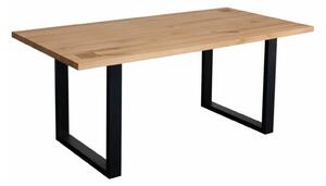 Masă lemn masiv de dining Urban Loft - 160×90 cm