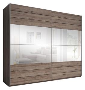 Dulap lemn masiv Lunaris –, 270 × 210 × 61 cm - Stejar deschis