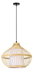 Lustră pe cablu Immax 08256L PINCHOS 1xE27/40W/230V d. 40 cm bambus