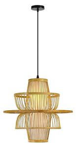 Lustră pe cablu Immax 08254L PINCHOS 1xE27/40W/230V d. 45 cm bambus