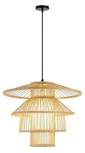 Lustră pe cablu Immax 08255L PINCHOS 1xE27/40W/230V d. 50 cm bambus