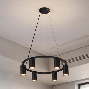Brilagi - Lustră suspendată cu cablu SELE 6xGU10/30W/230V neagră