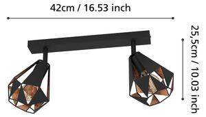 Spot Eglo 43716 CARLTON 2xE27/40W/230V