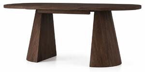 Masă lemn masiv Dining EGO Personalizabila - Nuc, 2000 + (2×500) x 1000 x 775 mm