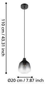 Lustră pe cablu Eglo 43821 SEDBERGH 1xE27/40W/230V