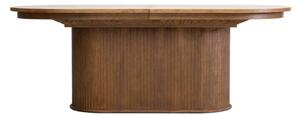 Masă lemn masiv nuc Ovala Milano 210 (+60) х 100 х 77 cm / Stejar - Natur