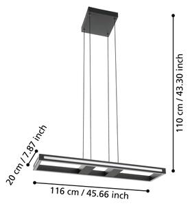Lustră LED dimabilă pe cablu Eglo 99678 SALVILANAS-Z LED/21W/230V 2700-6500K