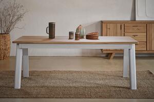Masă lemn masiv Dining Havana Personalizabilă, 77 × 100 × 160 cm - Tabac