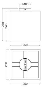 Plafonieră Ledvance DECOR CARDBOARD 1xE27/15W/230V 25x25 cm