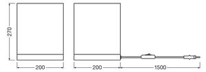 Lampă de masă Ledvance DECOR CARDBOARD 1xE27/15W/230V 20x20 cm