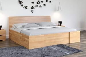Pat lemn masiv TerraCraft Model 3 cu Sertar Fag Personalizabil