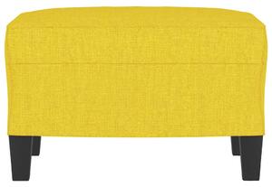 Taburet, galben deschis, 60x50x41 cm, material textil