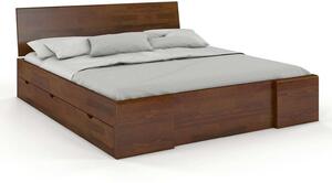 Pat lemn masiv TerraCraft Model 3 cu Sertar Pin Personalizabil - 120x200, Nuc