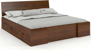 Pat lemn masiv TerraCraft Model 3 cu Sertar Pin Personalizabil - 140x200, Nuc