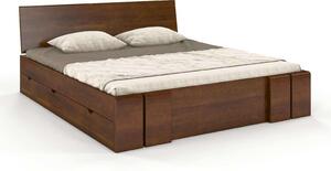 Pat lemn masiv TerraCraft Model 4 cu Sertar Pin Personalizabil - 120x200, Nuc