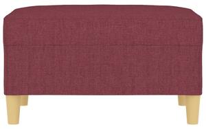 Taburet, roșu vin, 70x55x41 cm, material textil