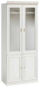 Dulap lemn masiv Vanna II 2 Uși, 100,4 × 62,5 × 245,8 cm