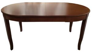 Masă lemn masiv Dining Ella Extensibilă 165/, 220 × 100 × 78 cm - Negru