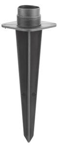 Solight PG05 - Lampă exterior cu 2 prize 1xE14/15W/230V IP44 negru