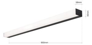Aplică LED pentru oglindă Orion Soff 3-588 HORIZON LED/18W/230V 90 cm IP44 negru