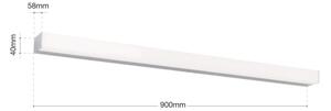 Aplică LED pentru oglindă Orion Soff 3-588 HORIZON LED/18W/230V 90 cm IP44 argintiu