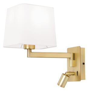Orion WA 2-1469/1- Lampă LED de perete CARLTON 1xE27/40W/230V + LED/3W alb/auriu