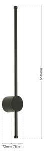 Aplică LED pentru oglindă de baie Orion WA 2-1473 FERDINAND LED/12W/230V IP54 negru