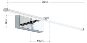 Aplică LED pentru tablouri Orion WA 2-1333 PUBLIO LED/10W/230V 50 cm crom lucios