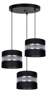Lustră pe cablu CORAL 3xE27/60W/230V negru/crom d. 45 cm