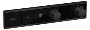 Baterie de dus, Hansgrohe, RainSelect, cu doua functii, negru mat