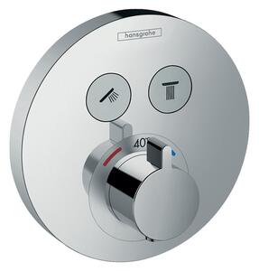 Baterie de dus, Hansgrohe, ShowerSelect S, cu doua functii, crom