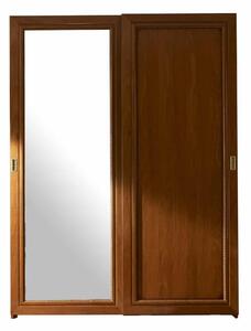 Dulap lemn masiv 2 Uși Glisante Bologna, 187 × 66 × 252 cm - Fara oglinda