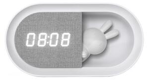 Lampă de noapte LED reglabilă cu ceas BUNNY LED/1,2W/5V 3000K