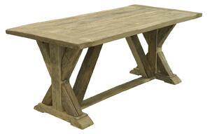 Masă stejar masiv Dining Morgan Vechi 200/220/, 240 × 100 × 79 cm - 200x100cm