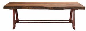 Masă stejar masiv Dining Murphy și Metal - 380x100cm
