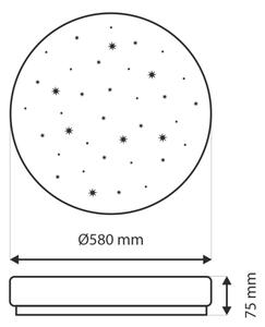 Plafonieră LED dimabilă LIKA LED/60W/230V 2700-6500K + telecomandă