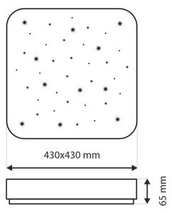 Plafonieră LED dimabilă NERIS LED/36W/230V 2700-6500K + telecomandă