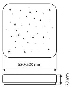 Plafonieră LED dimabilă FLORA LED/60W/230V 2700-6500K + telecomandă