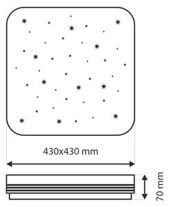 Plafonieră LED dimabilă MANA LED/36W/230V 2700-6500K + telecomandă