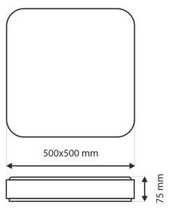 Plafonieră LED dimabilă UNA LED/60W/230V 2700-6500K + telecomandă