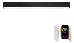 Immax NEO 07255L - LED LUNGO 20W/230V Wi-Fi Tuya negru + DO, stins reglabil