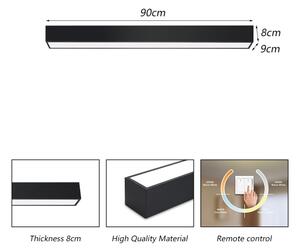 Immax NEO 07255L - LED LUNGO 20W/230V Wi-Fi Tuya negru + DO, stins reglabil
